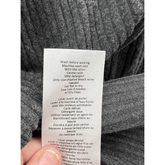 A Pea In The Pod Sweater Womens Small Gray Cowl Neck Nursing Ribbed Tunic Top - Picture 10 of 11